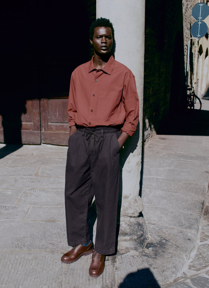 Elis Garment Dyed Oxford Shirt | Cinnamon