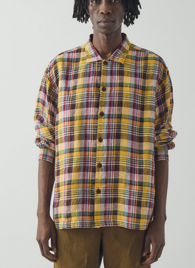Gelato Check Linen Shirt | Multi