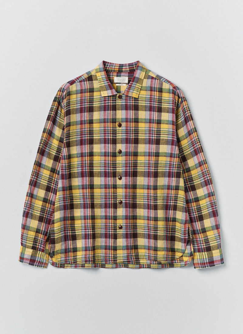 Gelato Check Linen Shirt | Multi