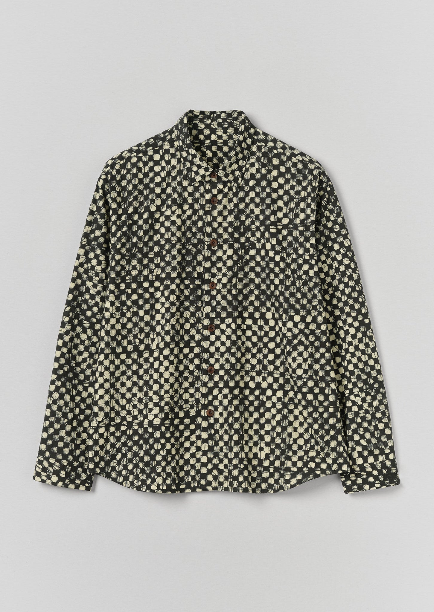 Batik Cook Check Shirt | Oil Green