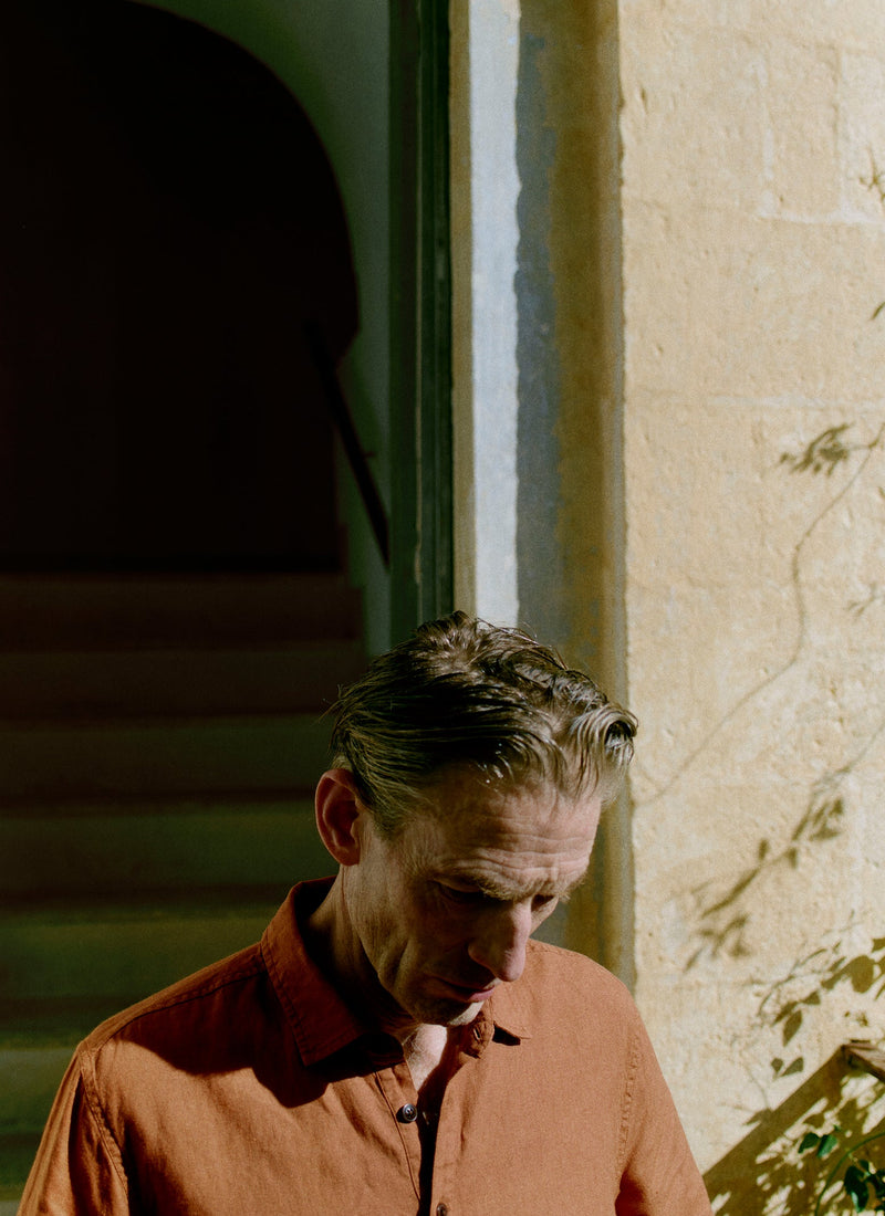 Half Placket Linen Shirt | Copper