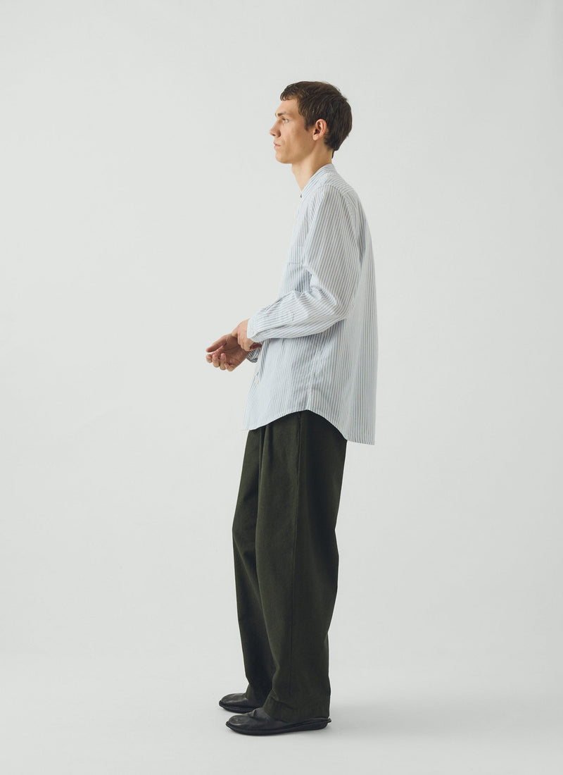 Jasper Cotton Stripe Shirt | Blue