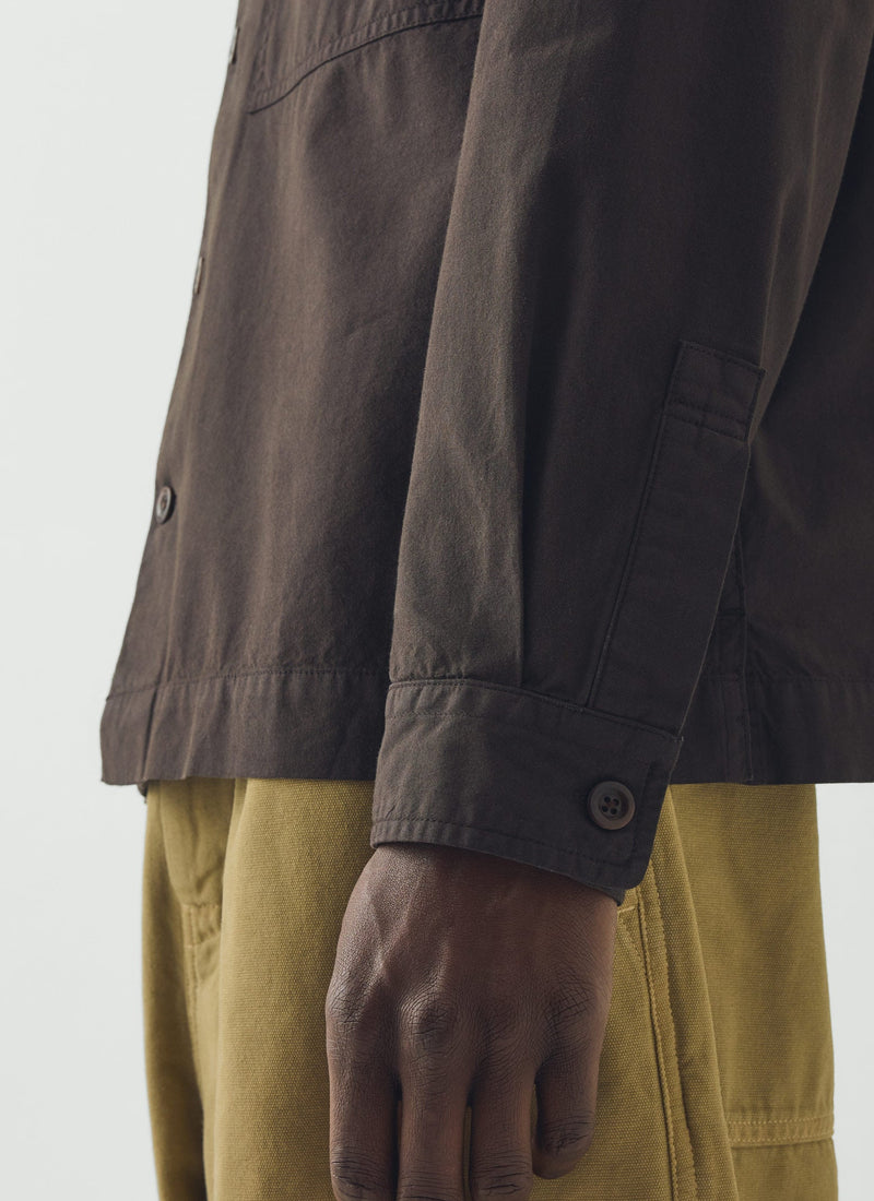 Elis Garment Dyed Oxford Shirt | Black Walnut