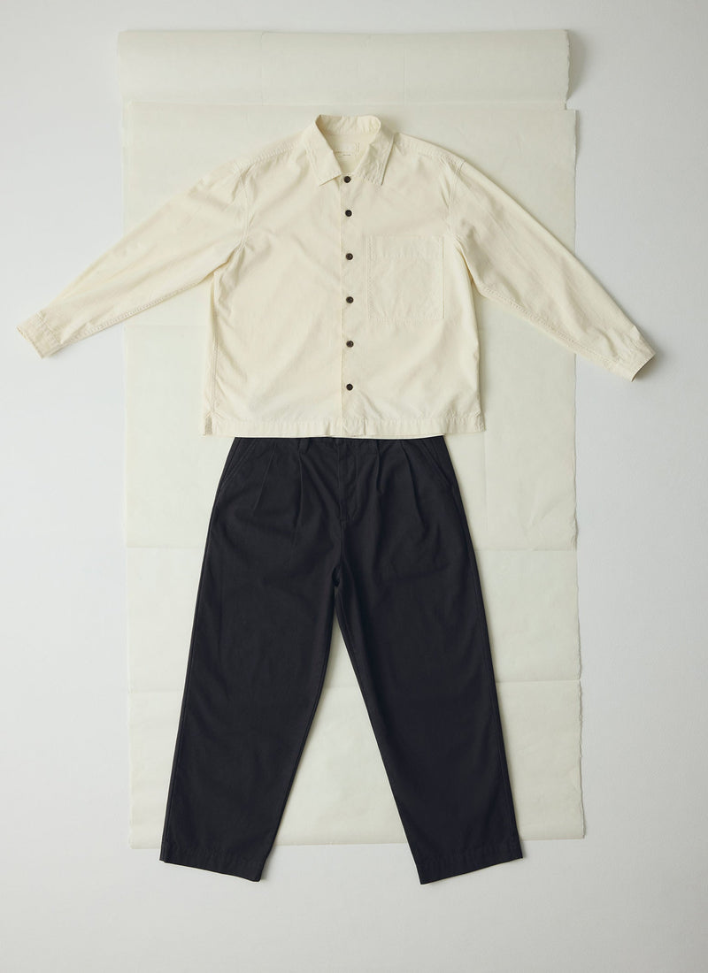 Elis Garment Dyed Oxford Shirt | Ecru