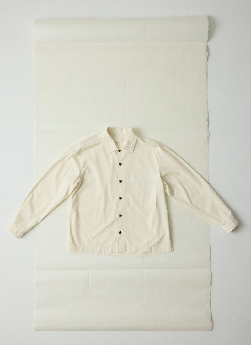 Elis Garment Dyed Oxford Shirt | Ecru