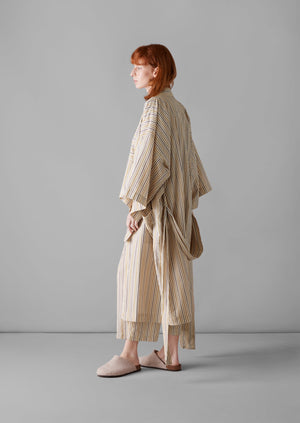 Scout Stripe Cotton Gown | Marigold