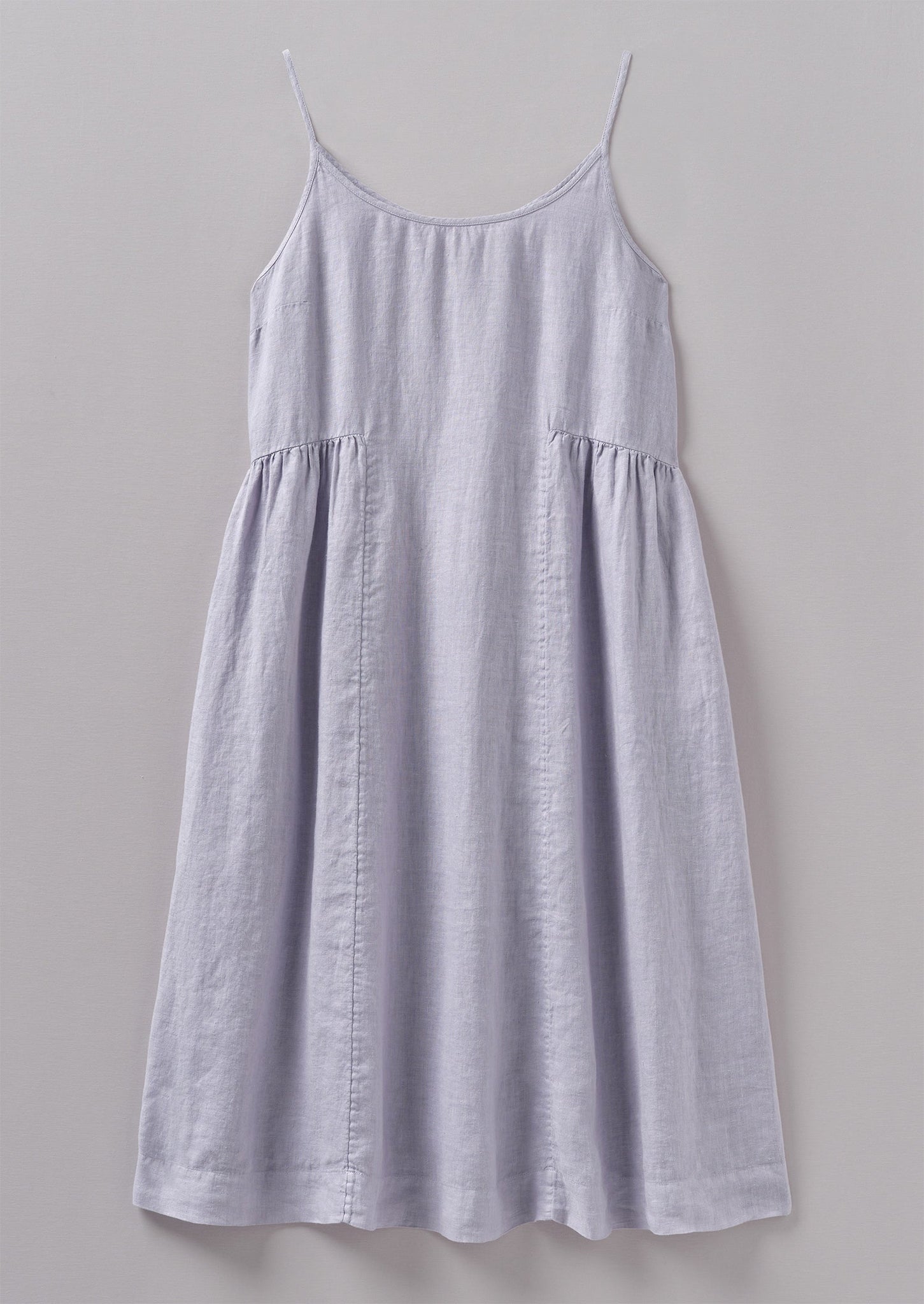 Garment Dyed Lightweight Linen Lounge Dress | Blue Stone