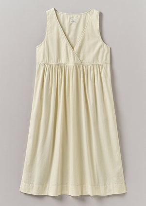 Raised Stripe Cotton Nightdress | Chalk