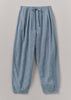 Lightweight Linen Cotton Balloon Trousers | Dusty Blue