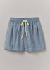 Lightweight Linen Cotton Lounge Shorts | Dusty Blue