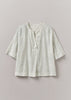Stripe Block Print Lounge Top | Chalk/Mid Blue