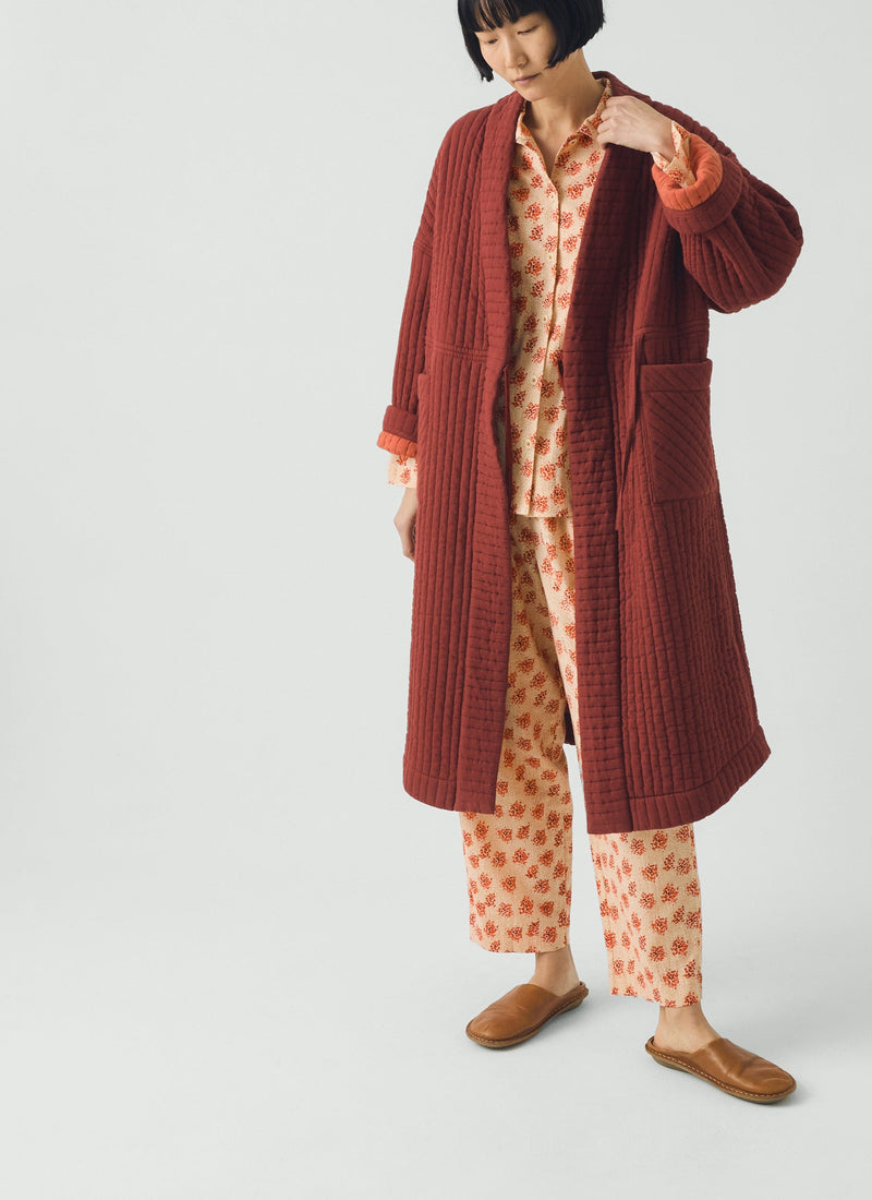 Bloom Print Cotton Pyjamas | Sand/Multi