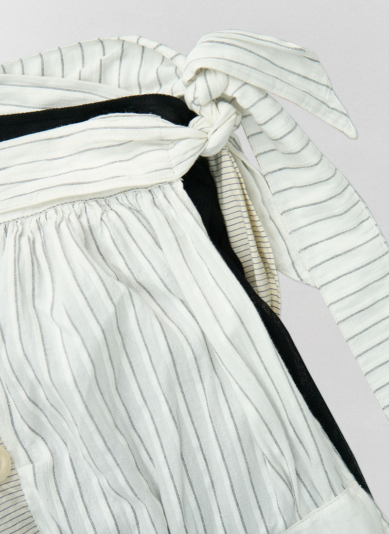 Renewed Striped Skirt By Bethany Williams | Ecru/Black