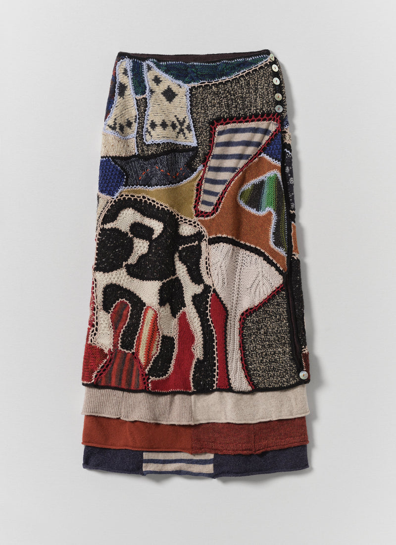 Renewed Knitted Skirt By Bethany Williams | Multi