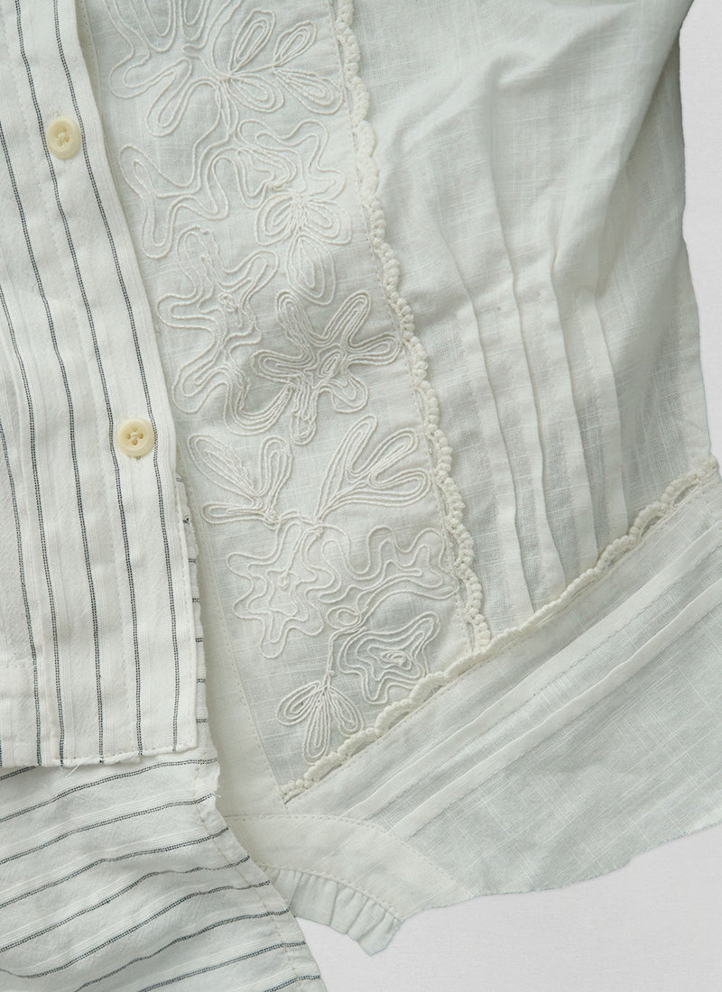 Renewed Striped Shirt By Bethany Williams | Ecru