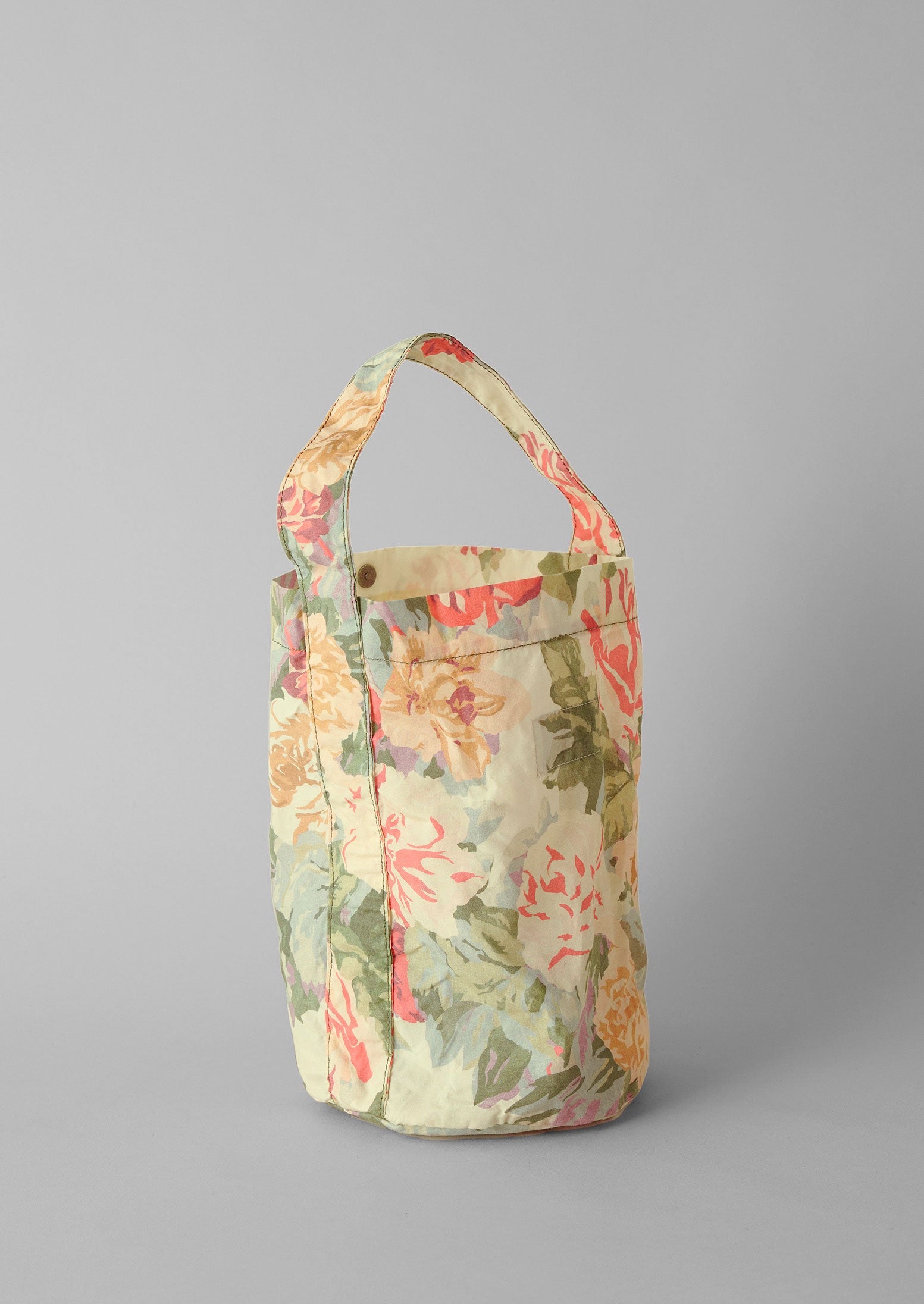 Reworn Waxed Cotton Bucket Bag (046) | Multi
