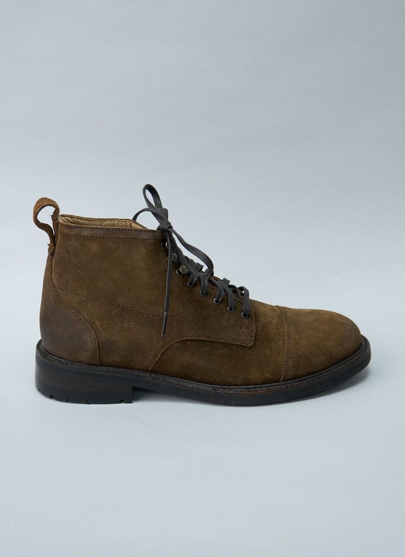 Reworn Mens Fracap Boots Size 45 (029) | Dark Brown