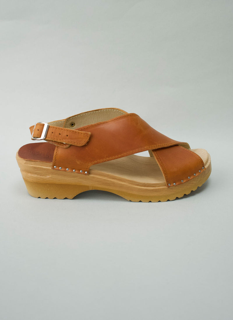 Reworn Troentorp Clog Sandals Size 40 (741) | Tan