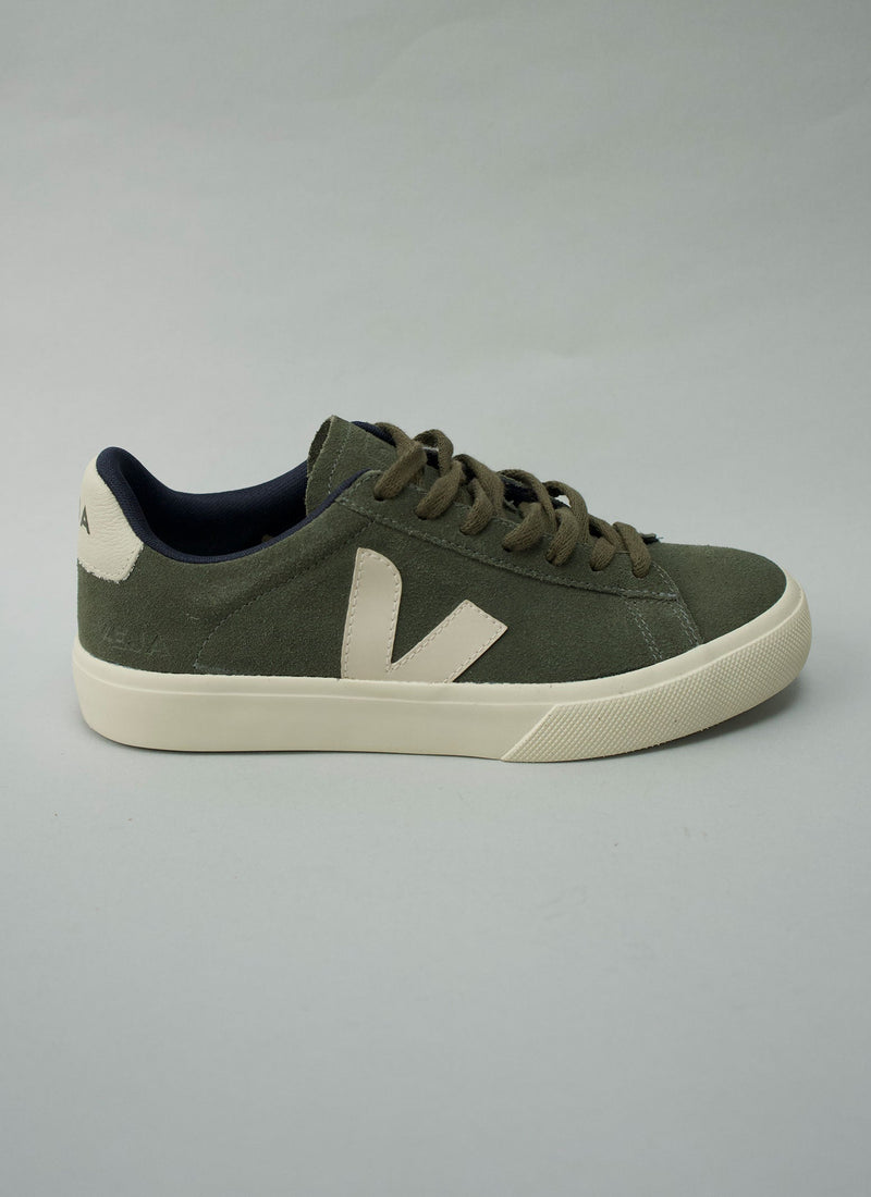 Reworn Veja Suede Trainers Size 38 (767) | Khaki