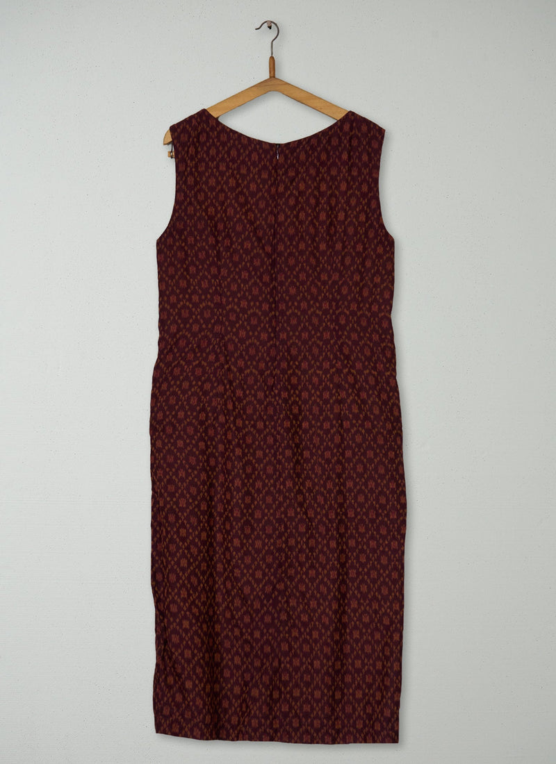 Reworn Ikat Column Dress Size 14 (1875) | Multi