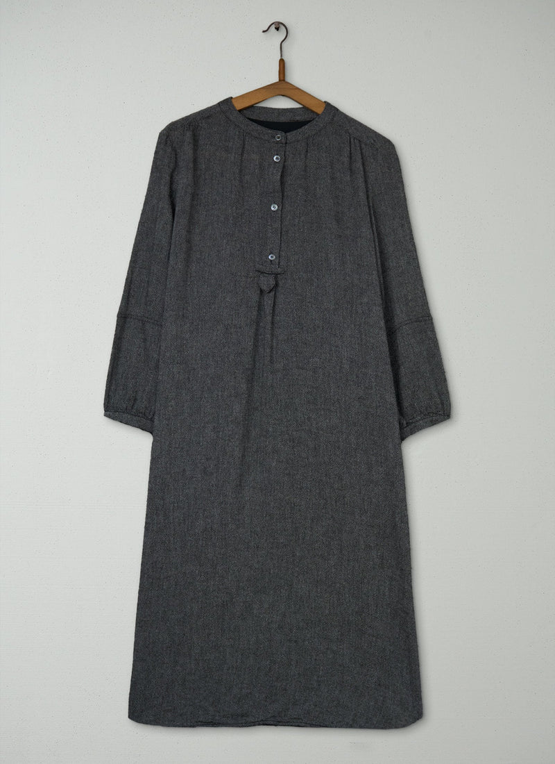 Reworn Emma Shirt Dress Size 12 (1869) | Charcoal