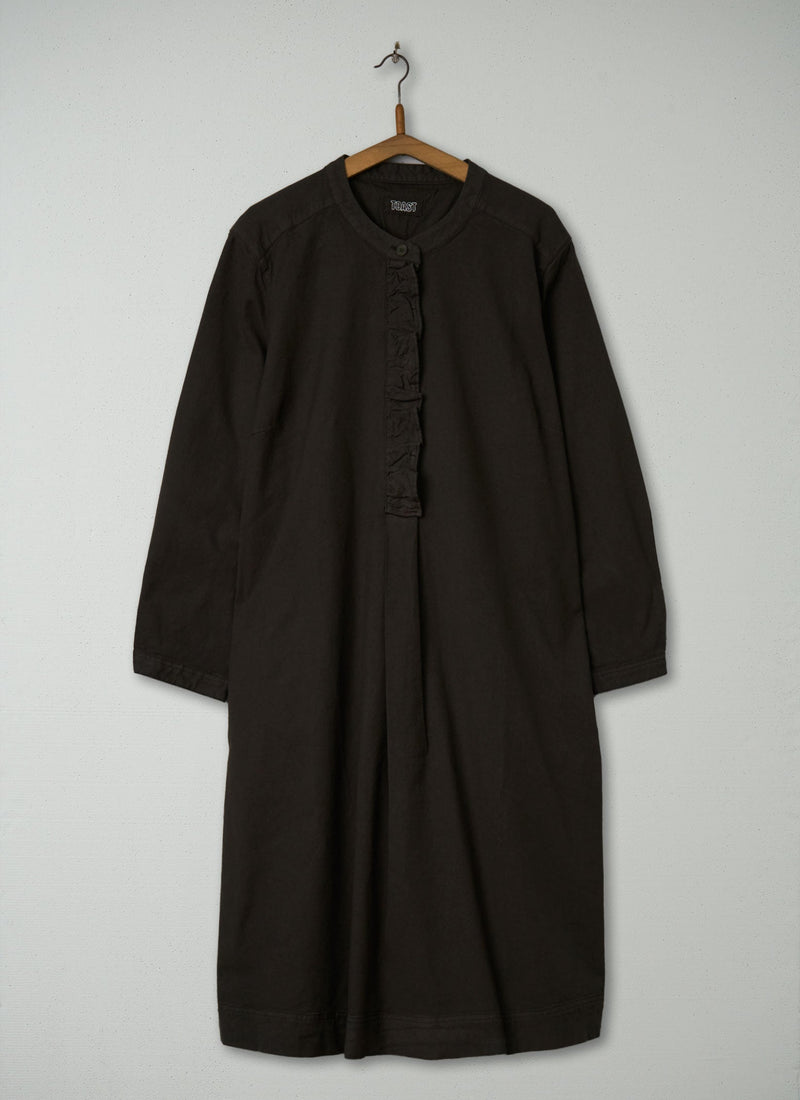 Reworn Ruffle Neck Shirt Dress Size 10 (1920) | Verdigris