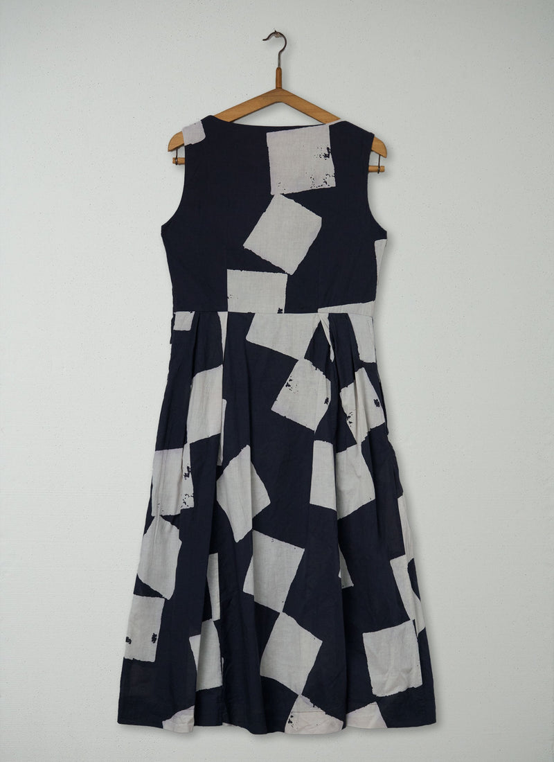 Reworn Diamond Print Dress Size 14 (2133) | Multi