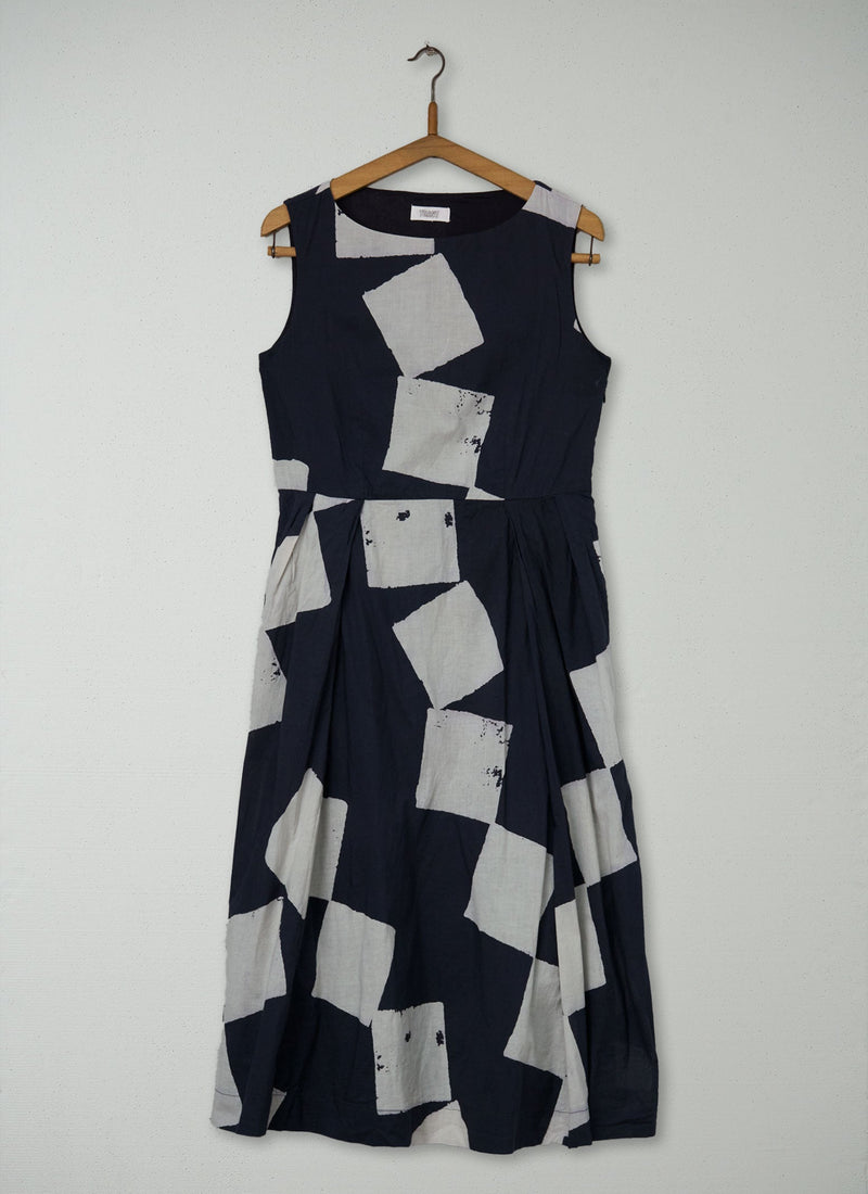 Reworn Diamond Print Dress Size 14 (2133) | Multi