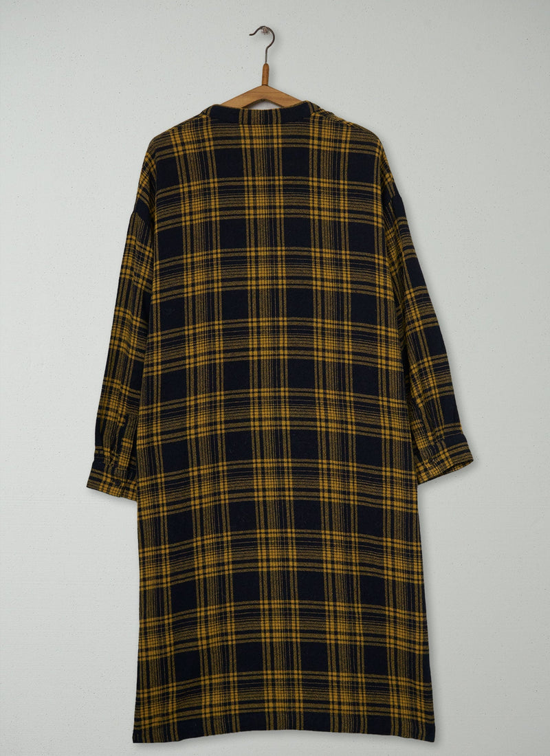 Reworn Wool Check Dress Size 14 (2209) | Multi