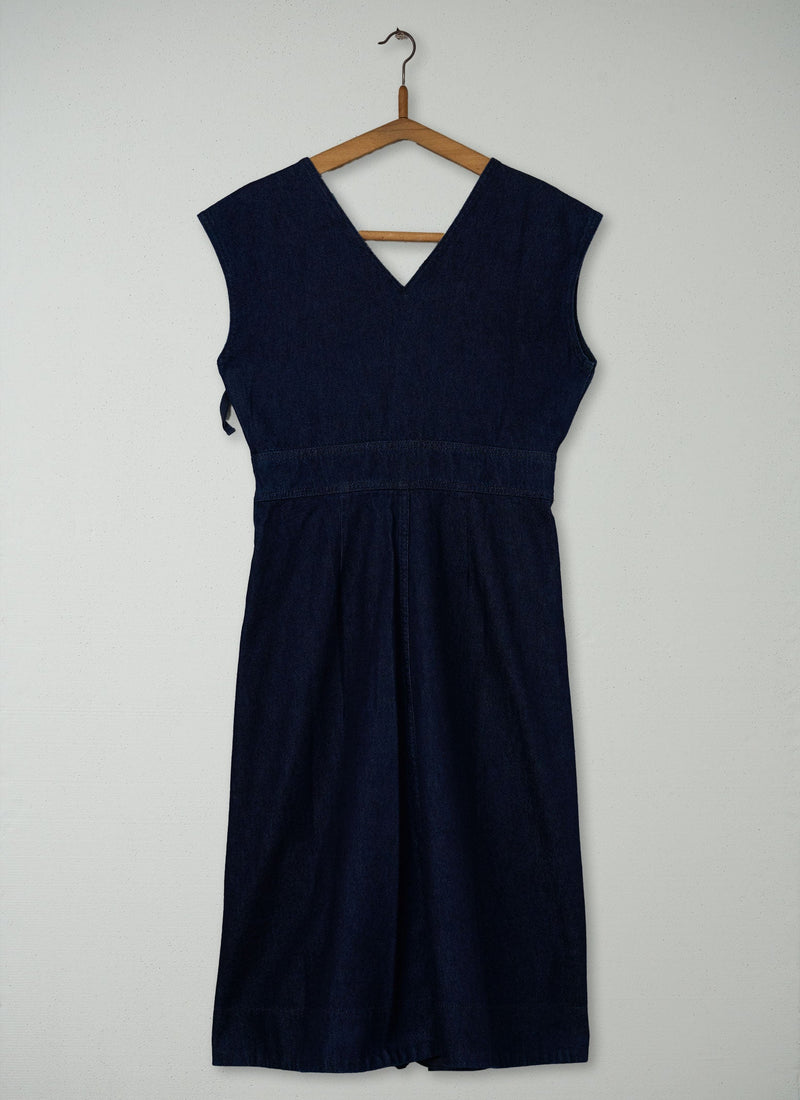 Reworn V Neck Dress Size 6 (2002) | Indigo
