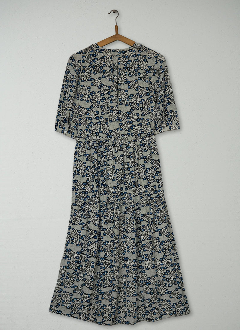 Reworn Floral Print Dress Size 6 (1963) | Multi