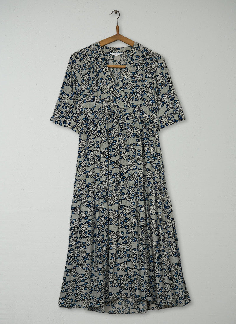 Reworn Floral Print Dress Size 6 (1963) | Multi