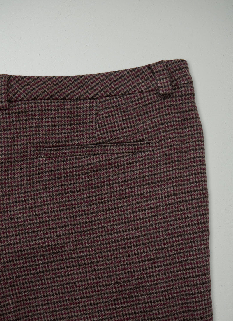 Reworn Check Cigarette Trousers Size 14 (768) | Multi