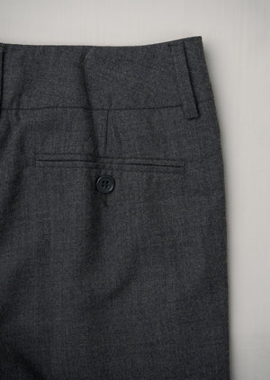 Reworn Panama Straight Leg Trousers Size L (462) | Grey