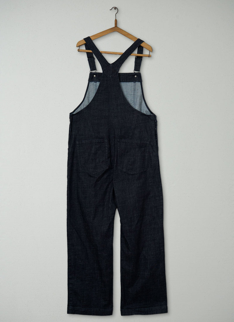 Reworn Denim Dungarees Size 16 (1375) | Indigo