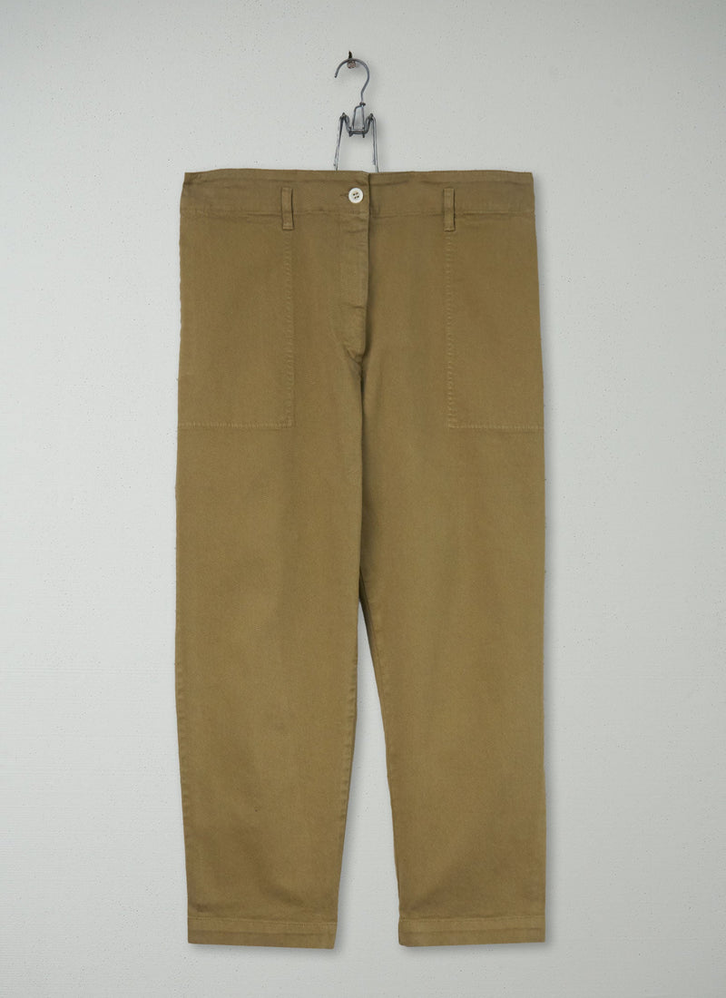 Reworn Garment Washed Boy Trousers Size 10 (1421) | Fawn