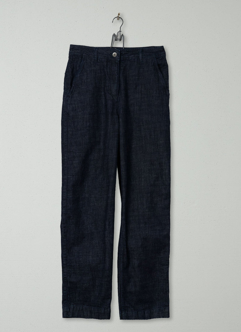 Reworn Indigo Denim Trousers Size 8 (1627) | Indigo