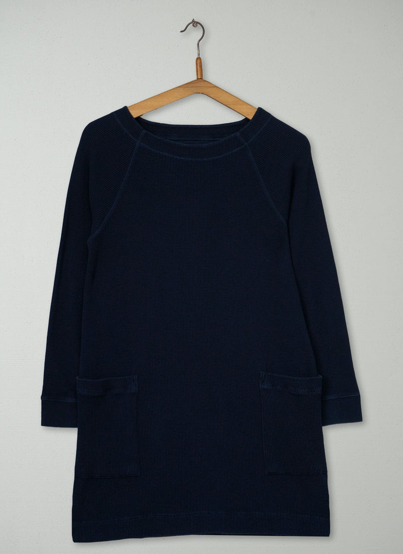Reworn Waffle Tunic Size 8 (177) | Navy