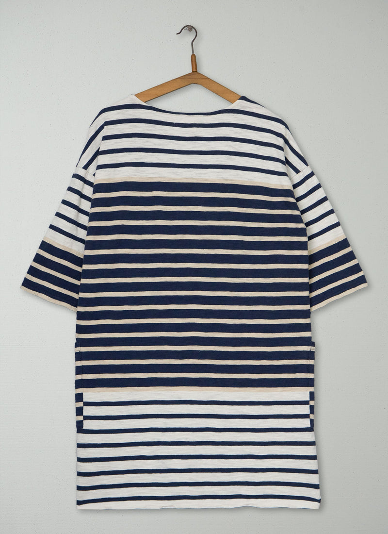 Reworn Slub Cotton Tunic Size M (216) | Multi