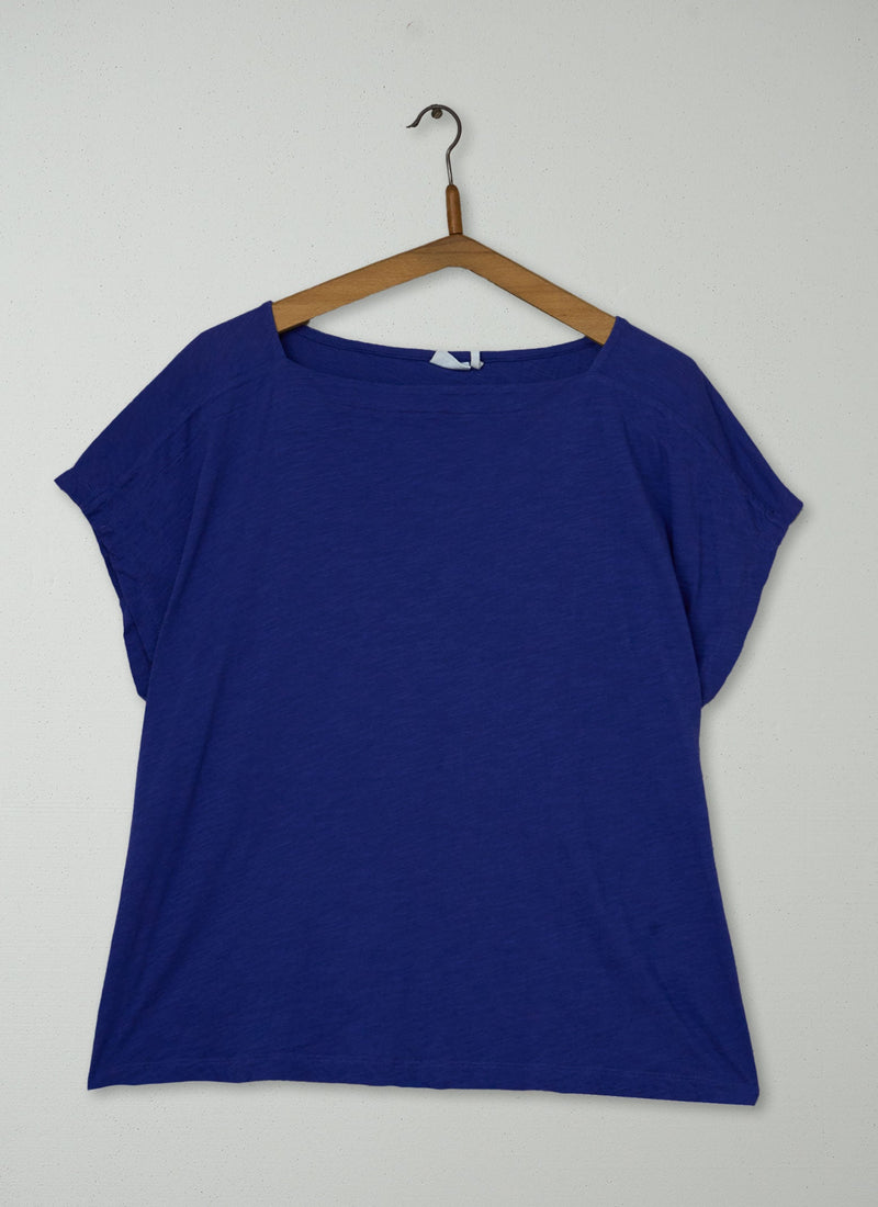Reworn Cotton Grown On Sleeve Tee Size XL (180) | Bright Blue