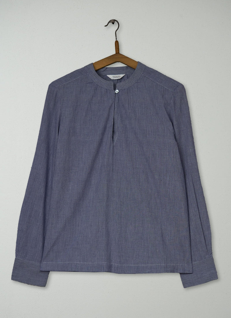 Reworn Soft Cotton Shirt Size 10 (1089) | Navy