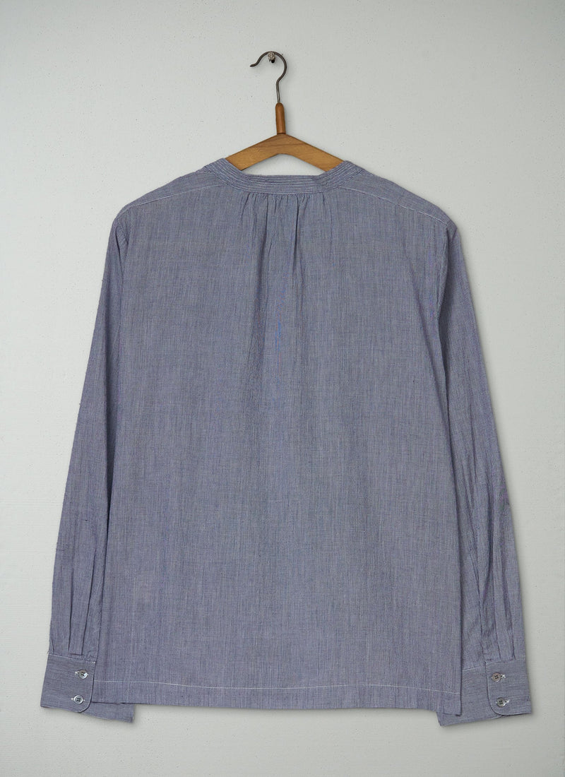 Reworn Soft Cotton Shirt Size 16 (1080) | Navy