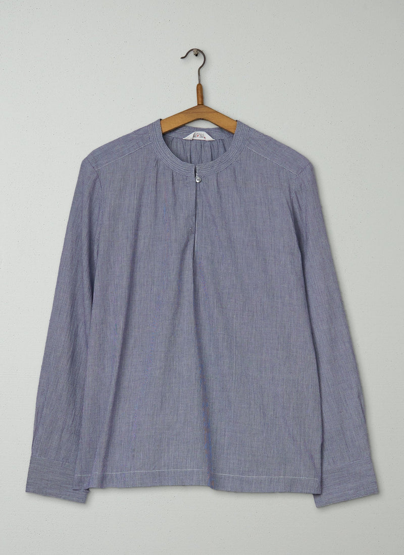 Reworn Soft Cotton Shirt Size 16 (1080) | Navy