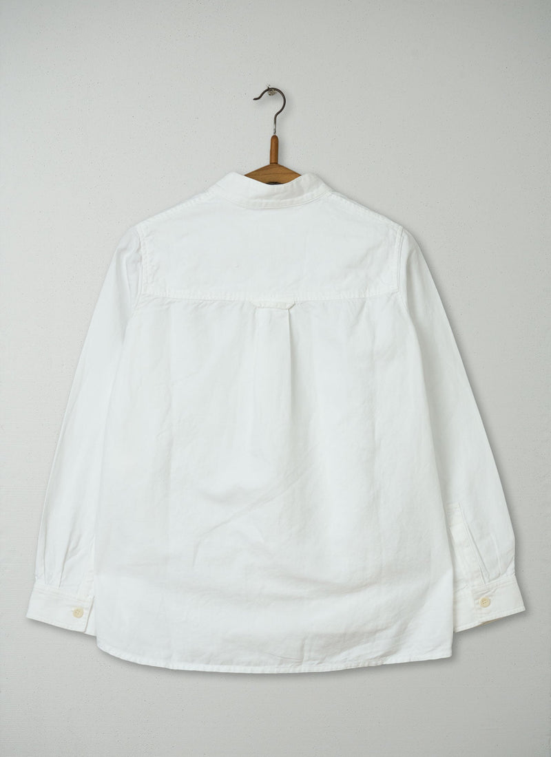 Reworn Cotton Linen Shirt Size 8 (1115) | Off White