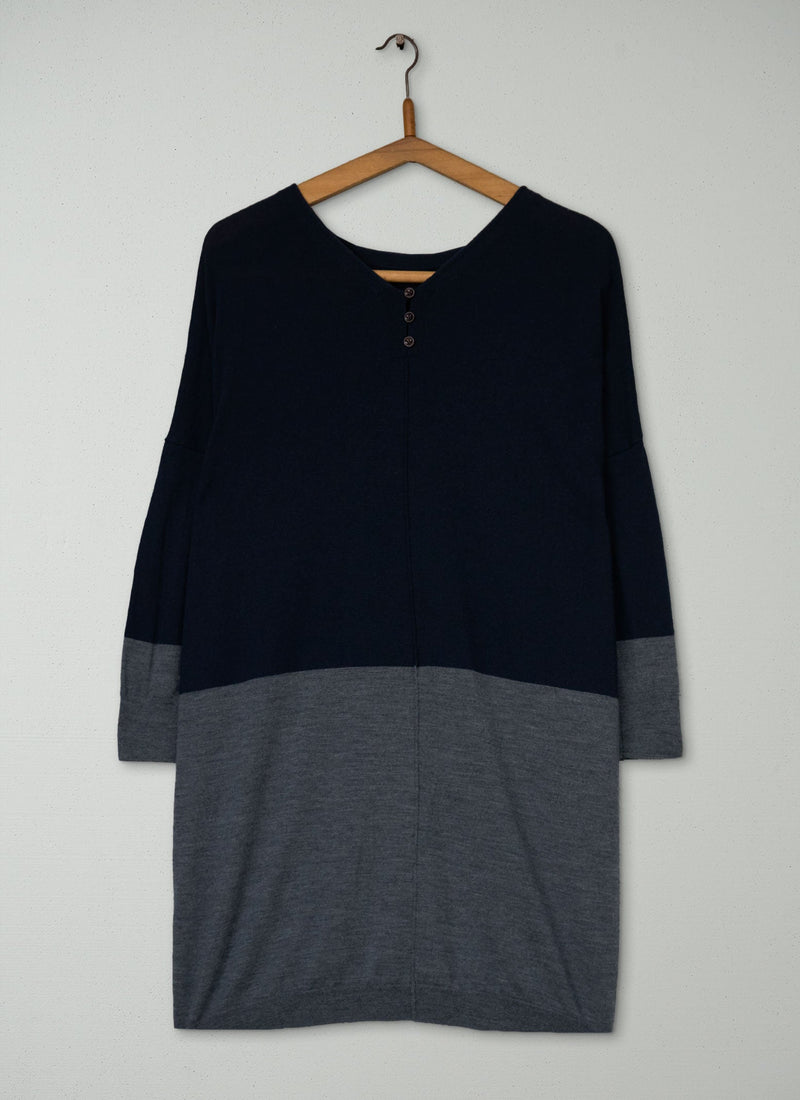 Reworn Jumper Dress Size S (628) | Multi