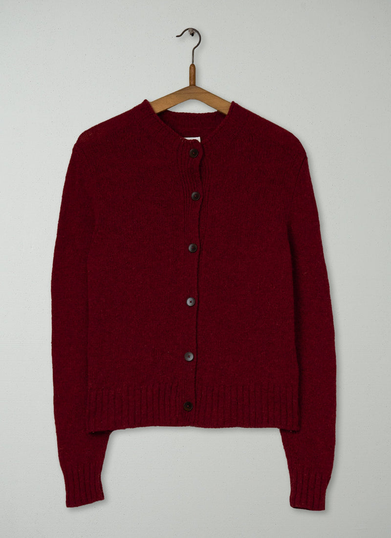 Reworn Wool Neat Cardigan Size M (530) | Bokhara