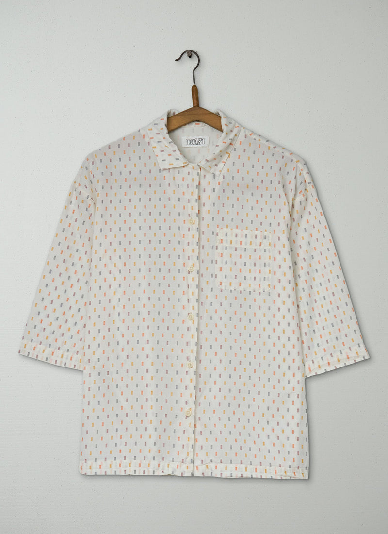 Reworn Cotton Print Shirt Size S (1073) | Multi
