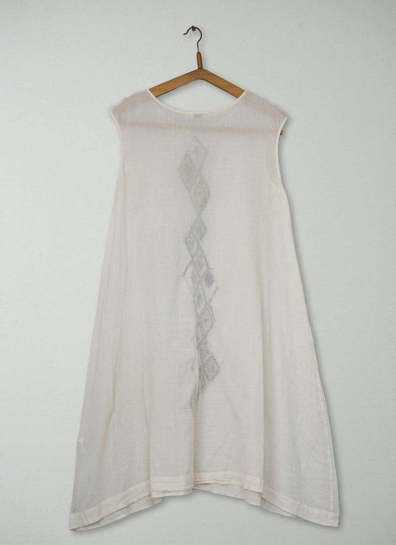 Reworn Embroidered Beach Dress Size 10 (1984) | Multi