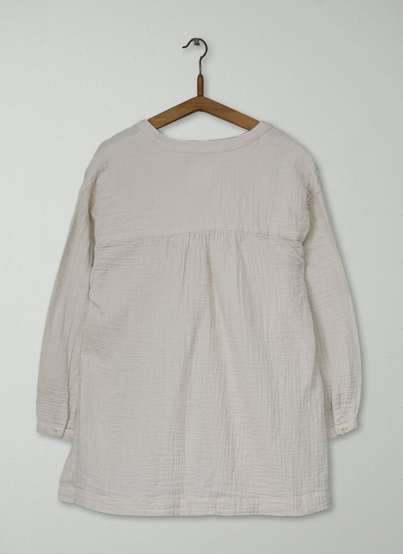 Reworn Crinkle Cotton Easy Shirt Size XXS (1192) | Oat