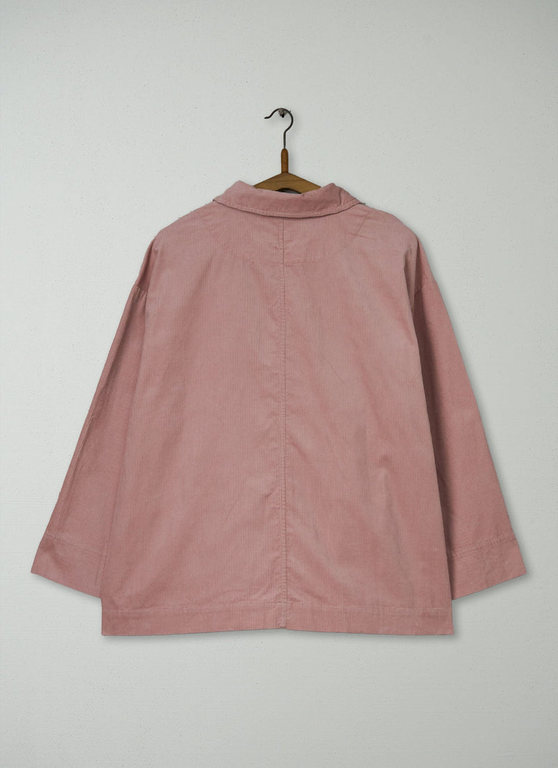 Reworn Cotton Cord Shirt Size XL (853) | Pink Clay